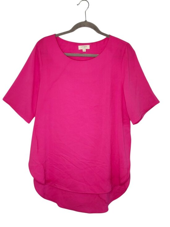 Umgee Tops - Umgee Bright Pink Short Sleeved Lightweight Tunic Size Medium